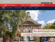 Tablet Screenshot of mennoniten-hamburg.de